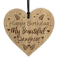 Birthday Gift For Daughter Engraved Heart Birthday Card Daughter