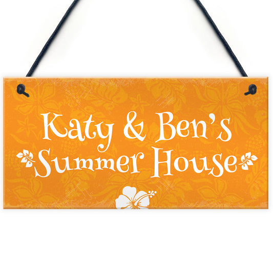 Summer House Sign Personalised Garden Sign Garden Shed Hanging