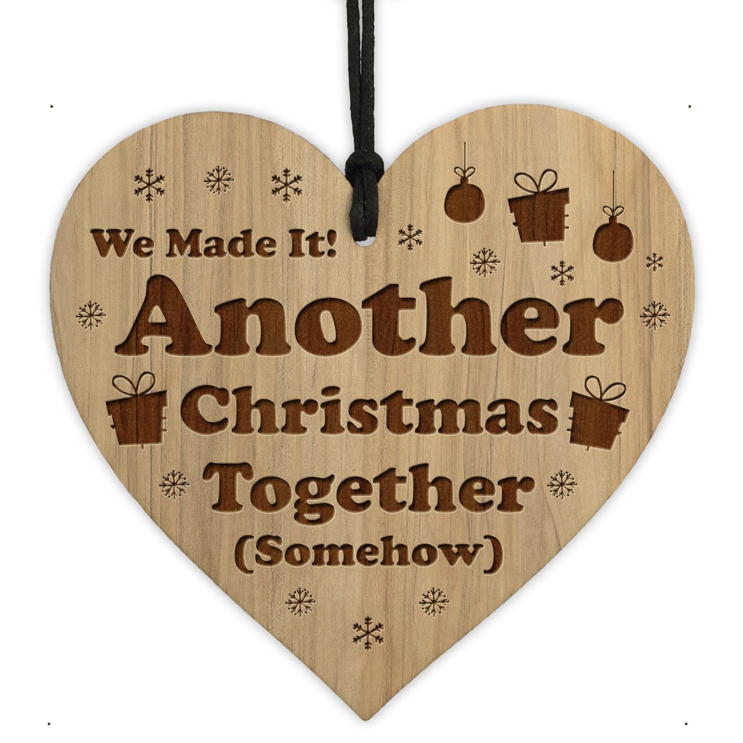 Funny Christmas Gift Engraved Heart Boyfriend Girlfriend Gifts