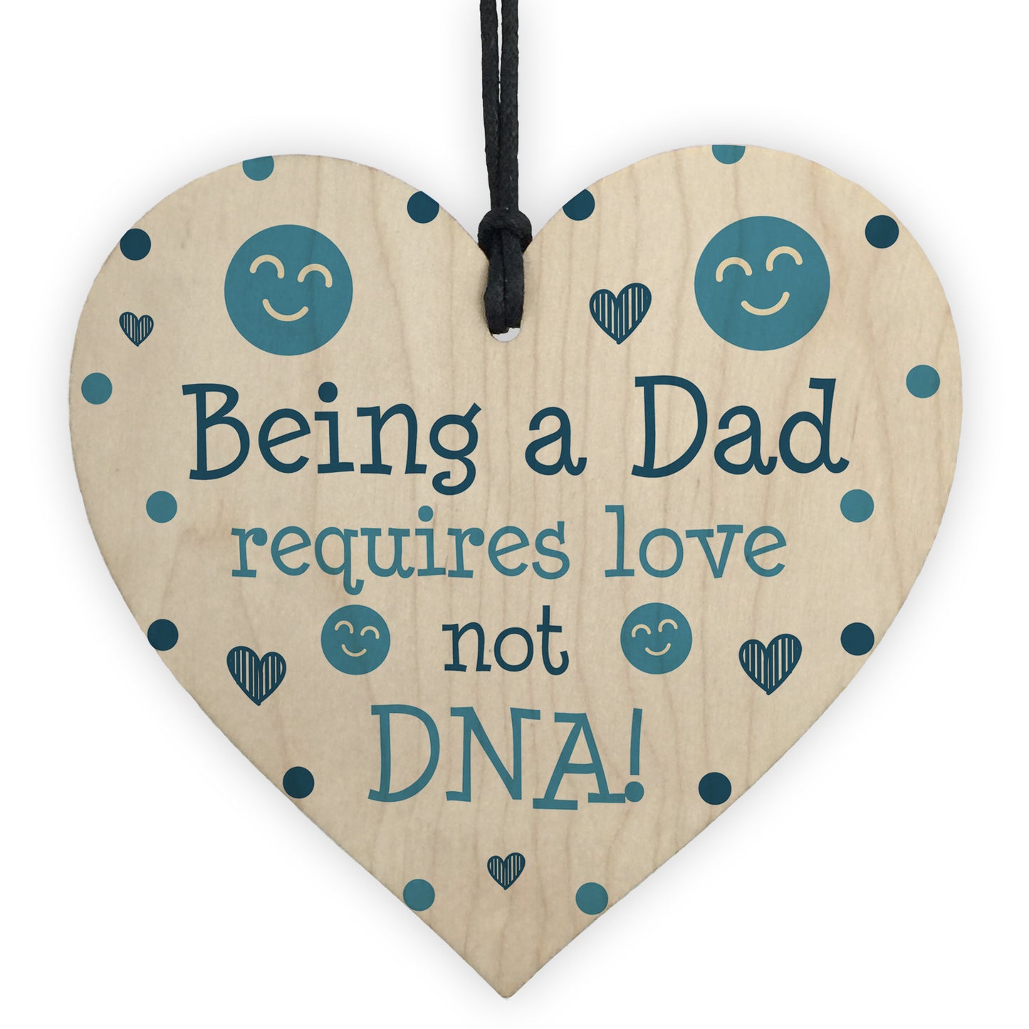 Funny Step Dad Gifts Novelty Wood Heart Step Dad Fathers Day