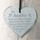 Auntie Plaque Heart Auntie Birthday Christmas Gift From Niece