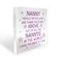 Nanny Gifts Acrylic Block Nanny Christmas Birthday Gifts For Her