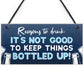 Funny Alcohol Gift To Hang In Home Bar Pub Garden Sign Gin Beer