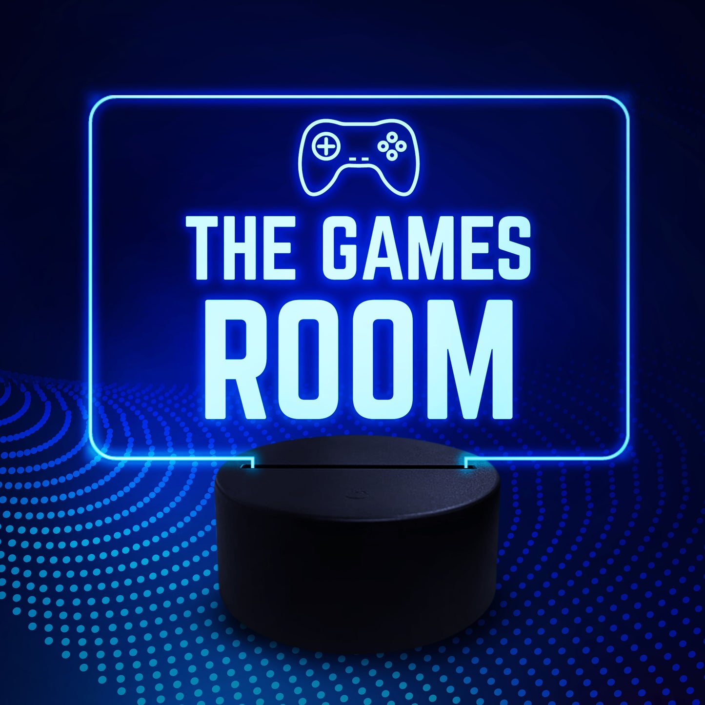 GAMES ROOM Night Light Gamer Gift 3D Illusion Lamp 16 Colours