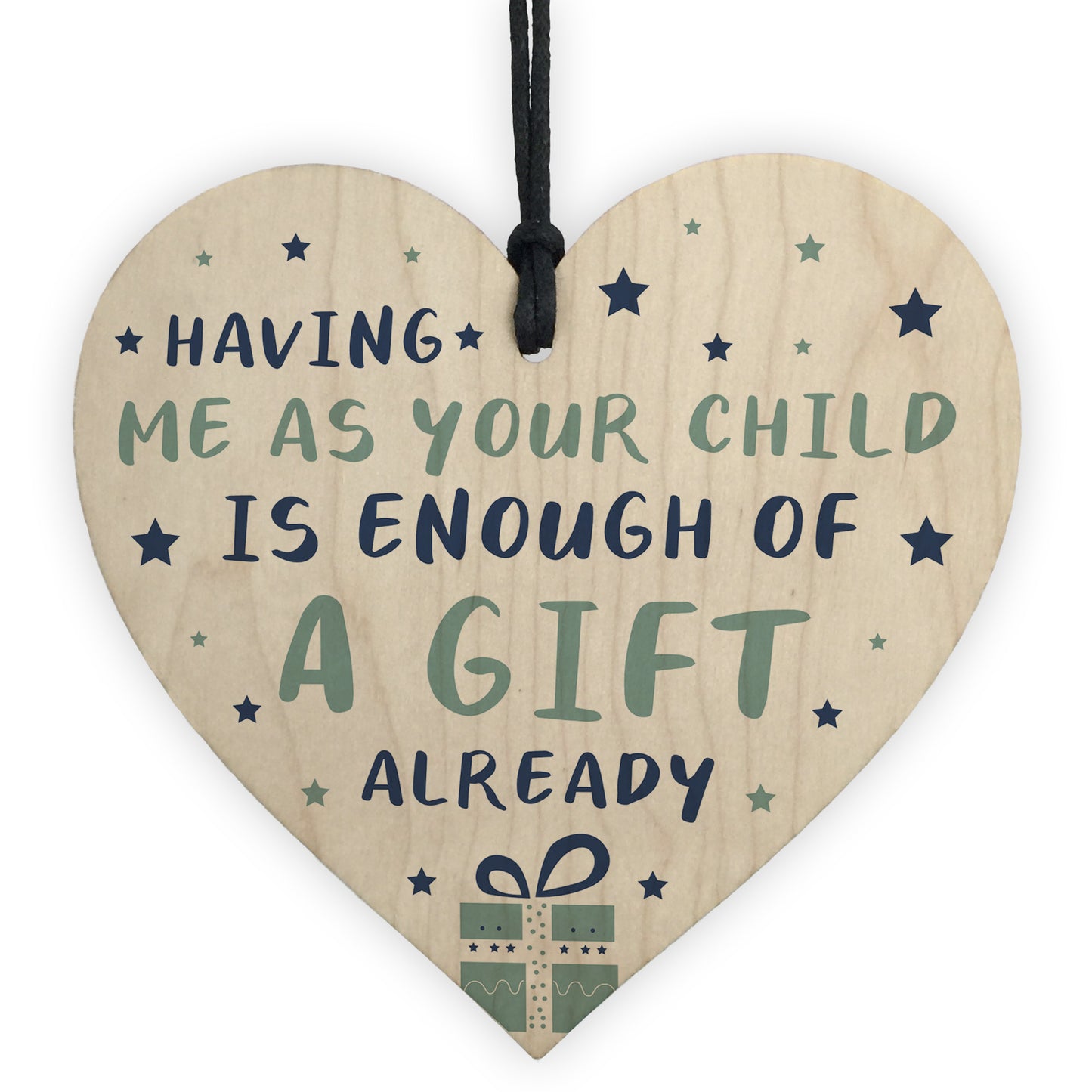 Funny Fathers Day Birthday Gift For Dad Wood Heart Daughter Son
