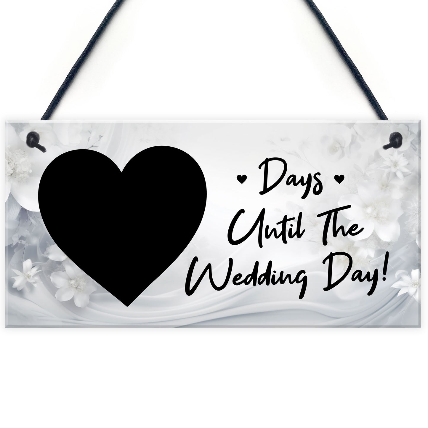 Wedding Countdown Plaque For Bride To Be Engagement Gifts