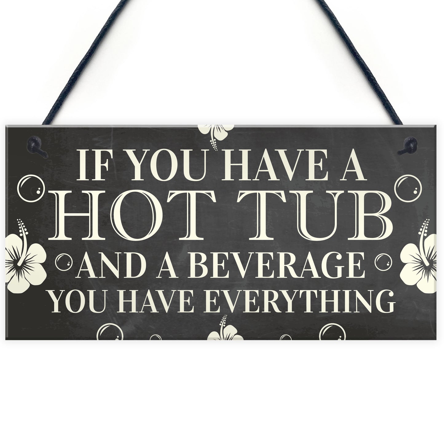 Hot Tub Sign Funny Garden Sign Summer House Plaque Alcohol Gift