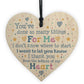 Special Thank You Gift Wood Heart Teacher Mentor Volunteer