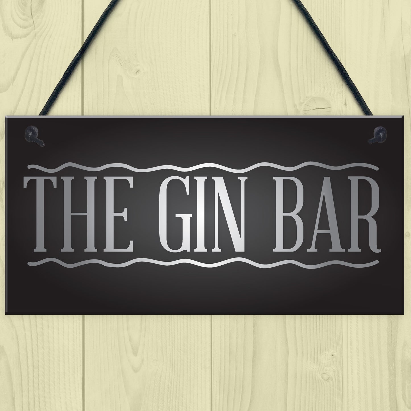 The Gin Bar Garden Party Alcohol Novelty Gift Pub Wall Plaque