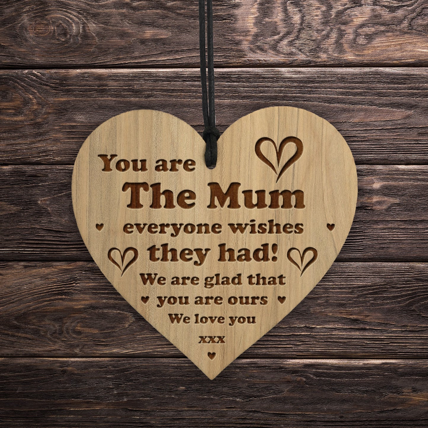 Mum Gift For Mothers Day Birthday Engraved Heart Gift For Her