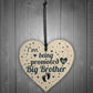 Big Brother Gift From Bump Wood Heart Newborn Baby Christmas