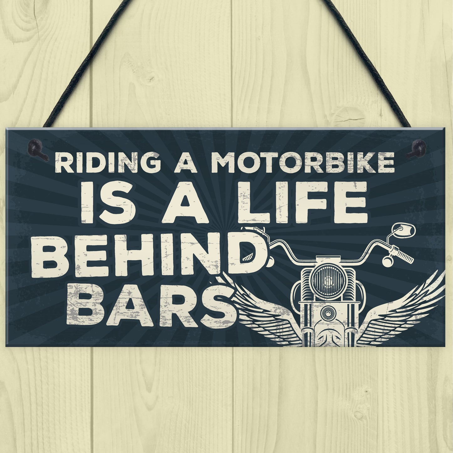 Motorbike Motorcycle Gift Hanging Plaque Gift For Dad Him Biker