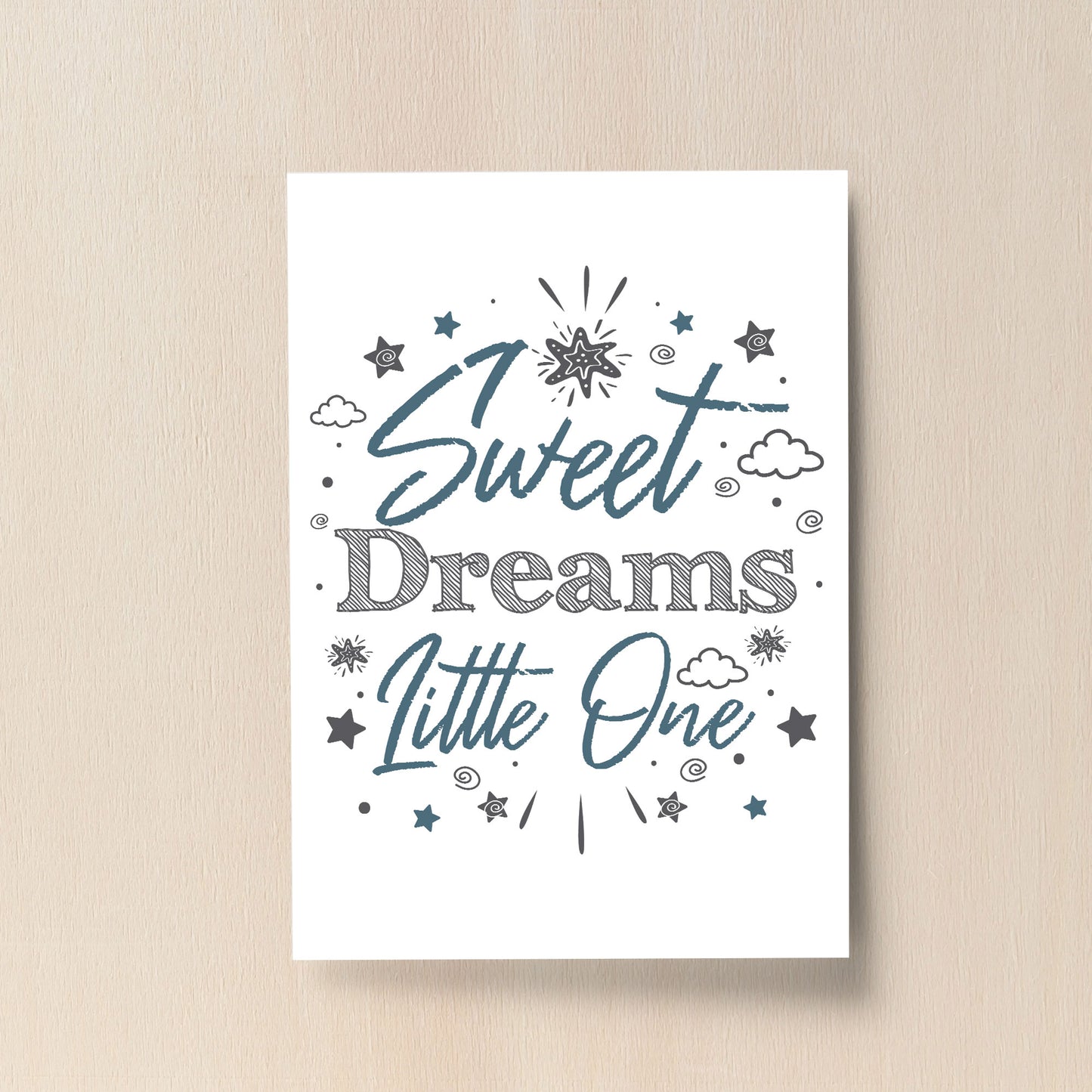 New Baby Gift Nursery Print For Baby Boy Girls Bedroom Decor