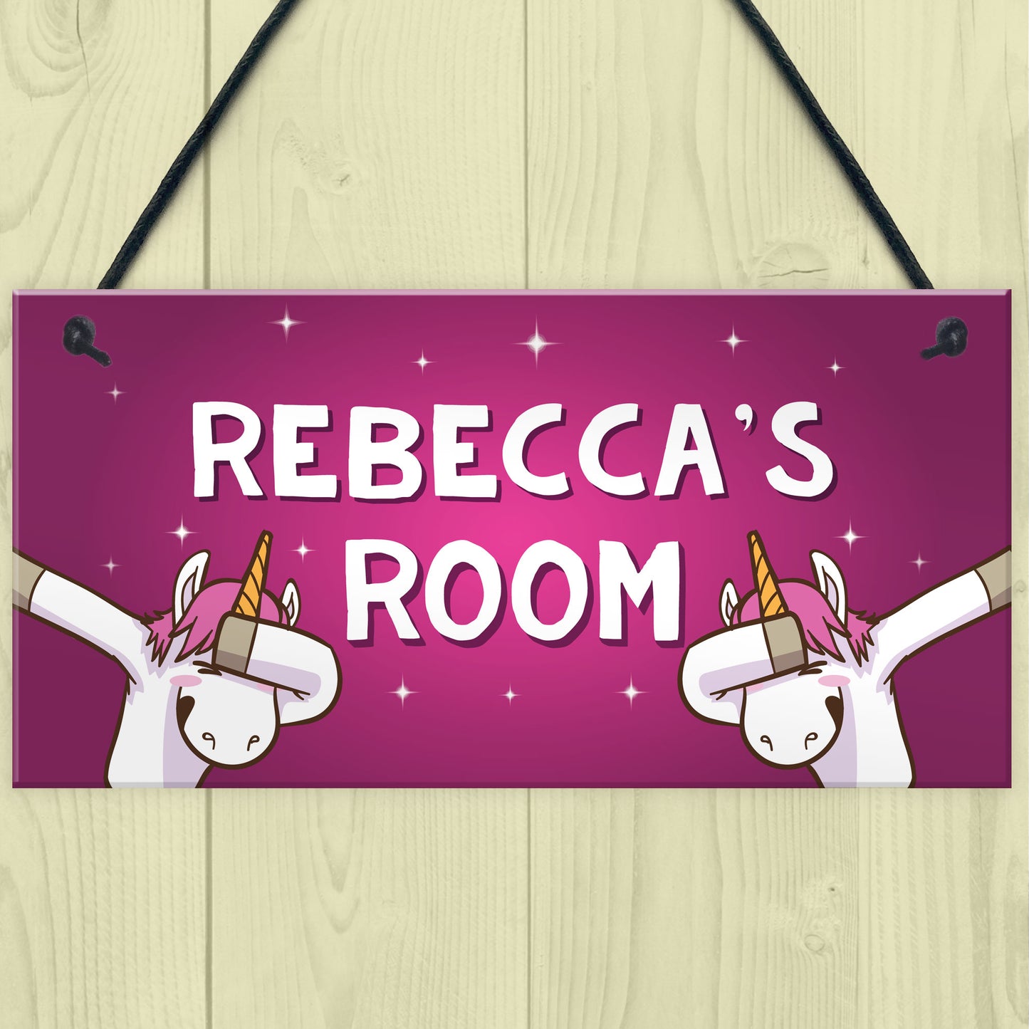 Girls Bedroom Sign Personalised Funny Unicorn Sign Unicorn Gift