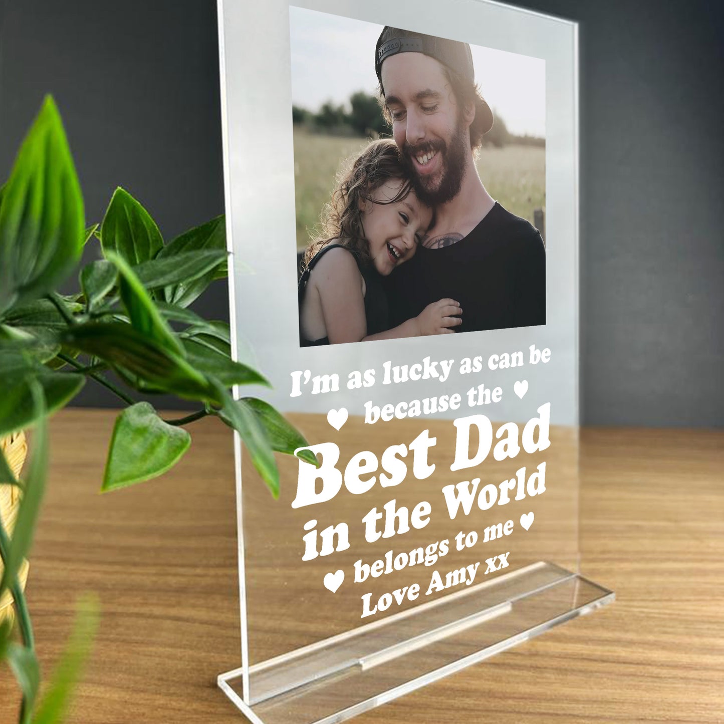 Personalised Best Dad Gifts Custom Photo Plaque Gifts For Father