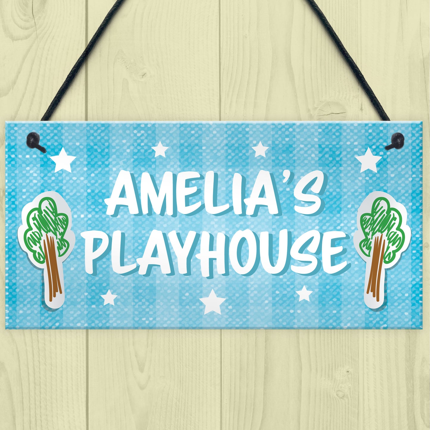 Personalised Playhouse Sign Nursery Bedroom Decor Baby Gifts