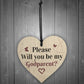 Handmade Godparent Asking Gift For Christening Special Keepsake