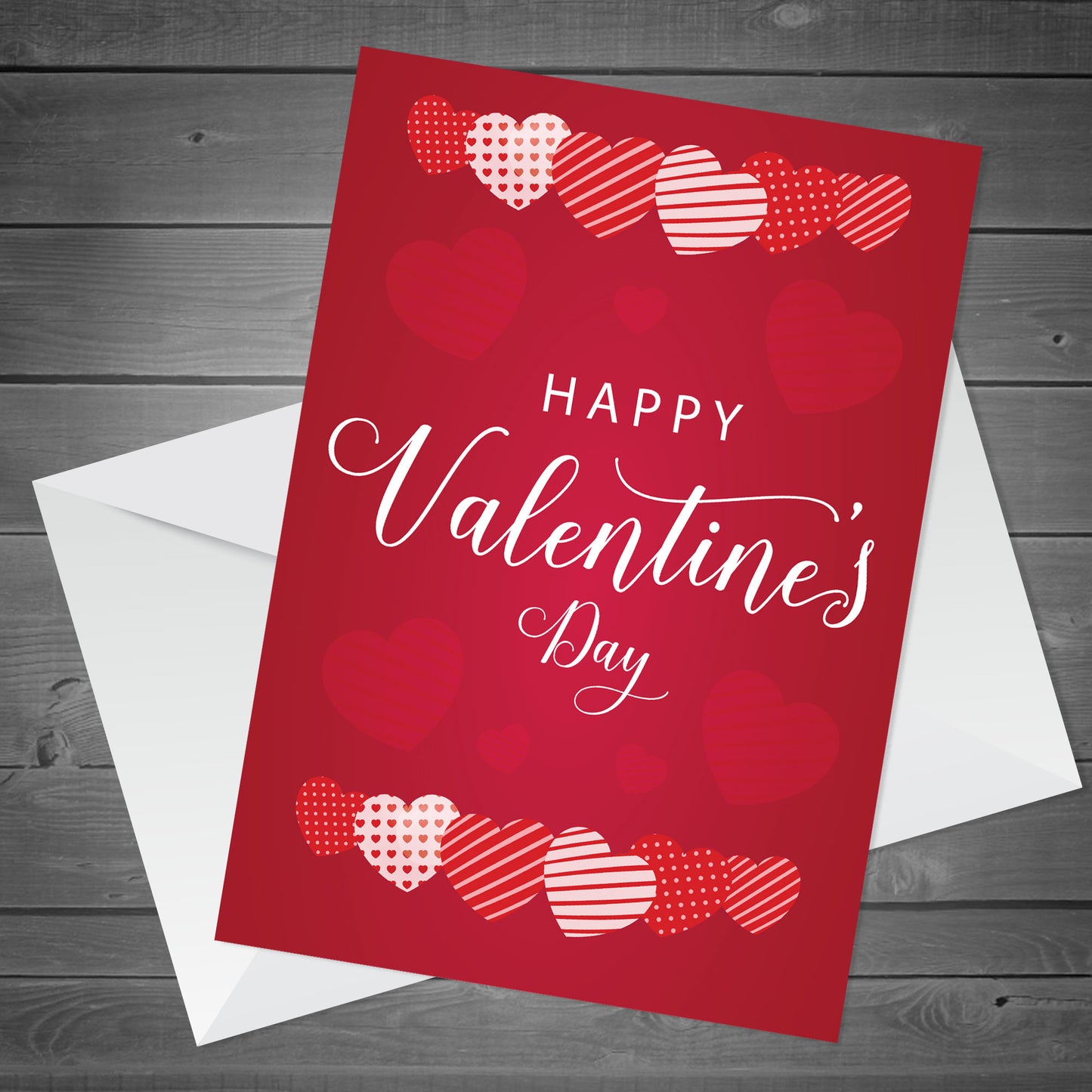Valentines Day Card Cute Stripe Valentine Card For Girlfriend