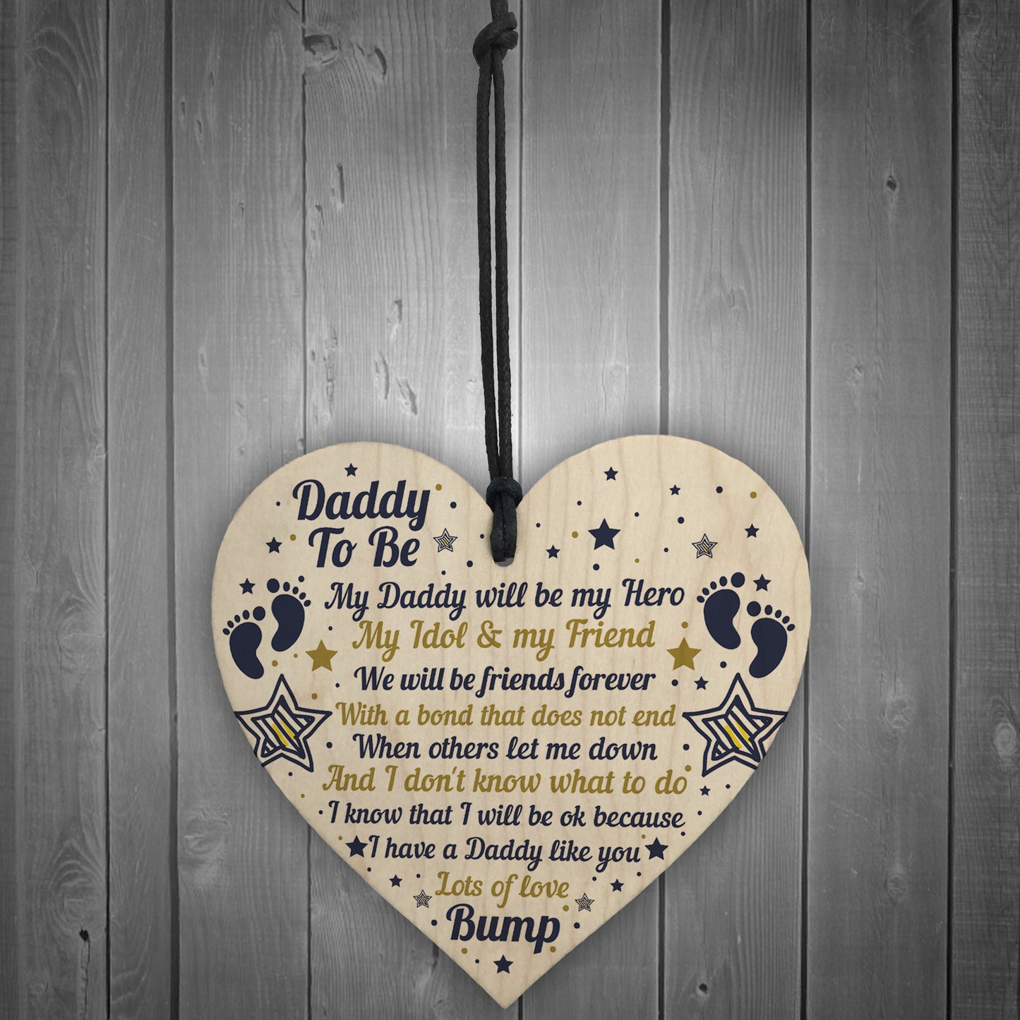 Best Daddy Gifts Heart Daddy To Be Birthday Cards Baby Shower
