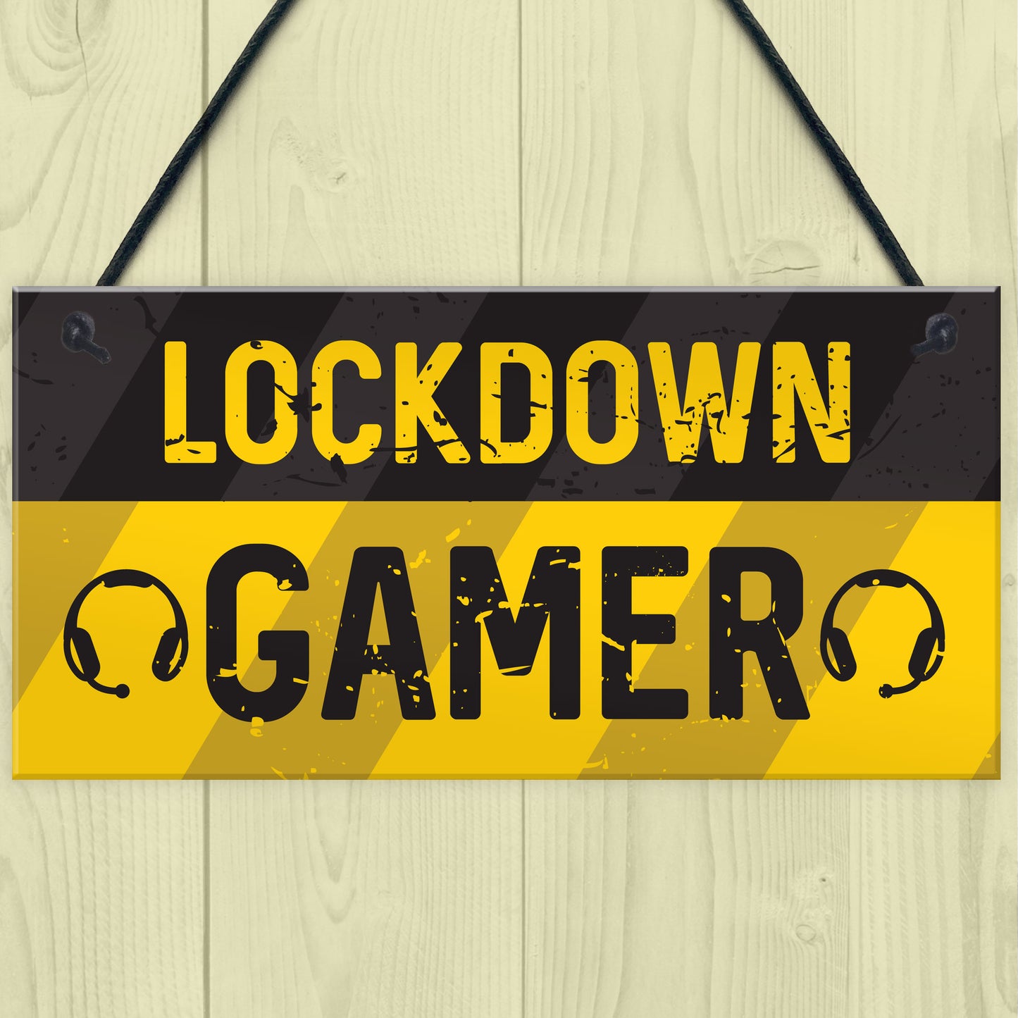 Novelty Lockdown Gamer Sign Boys Bedroom Sign Lockdown Gift