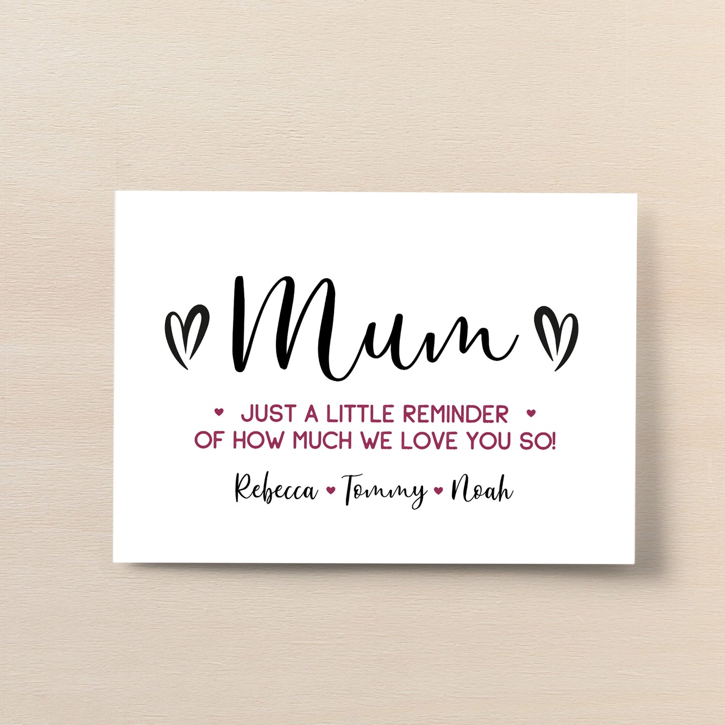 Personalised Mothers Day Gifts For Mum Word Art Gift For Mum
