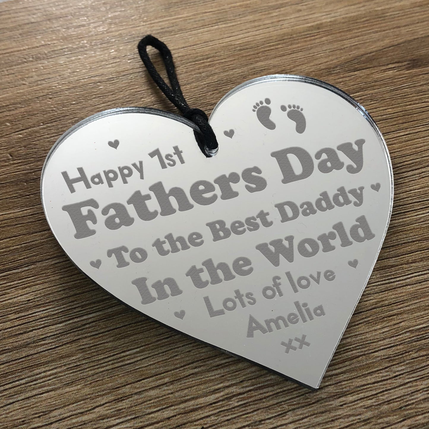 Personalised 1st Fathers Day Gift For Dad From Daughter Son