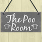The Poo Room Shabby Chic Bathroom Toilet Loo Plaque Door Sign