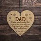 Dad Gift Ideas For Birthday Christmas Engraved Heart LOVE YOU