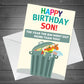 Funny Birthday Card For Son Lockdown Theme Novelty Card