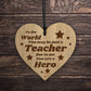 Teacher Gifts Engraved Hanging Heart Thank You Nursery School