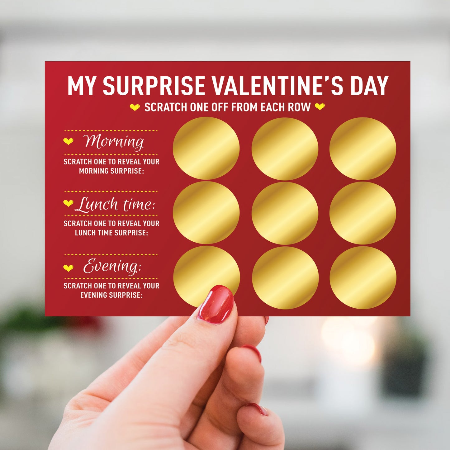 Valentines Day Scratch Card Suprise Gift For Him Her Men Women