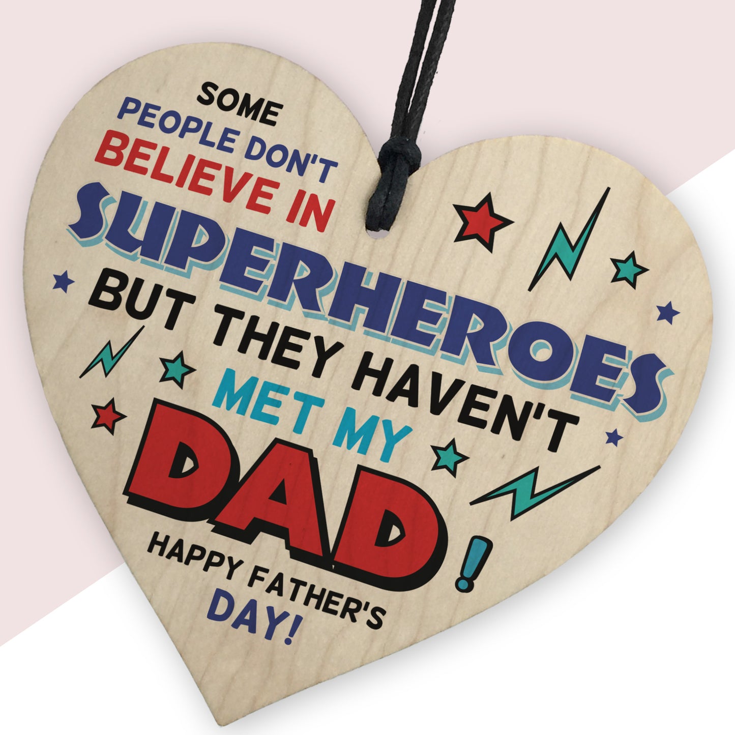 Dad Gifts From Daughter Son Wood Heart Fathers Day Gift For Dad