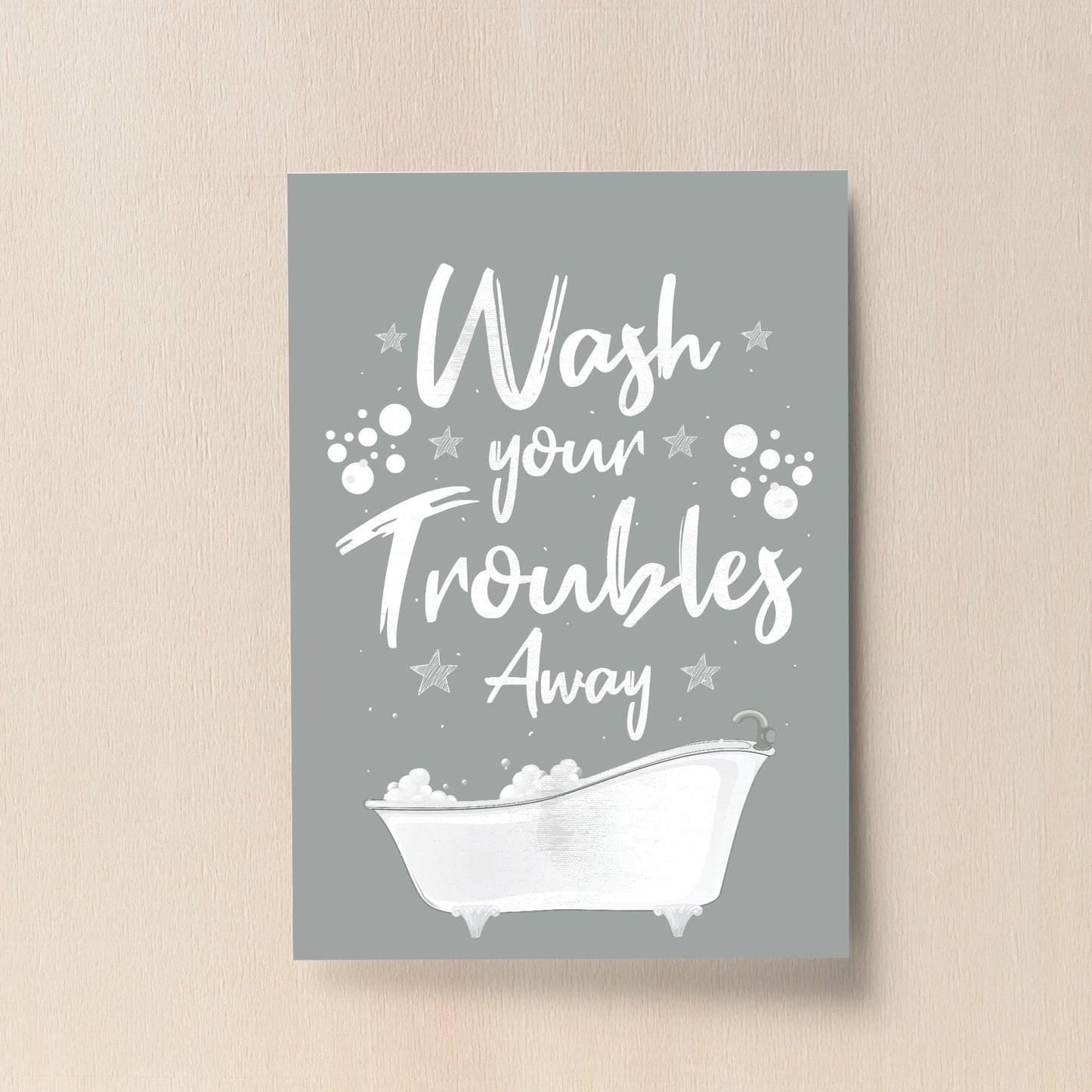 Bathroom Print Funny Grey And White Theme Bathroom Wall Art
