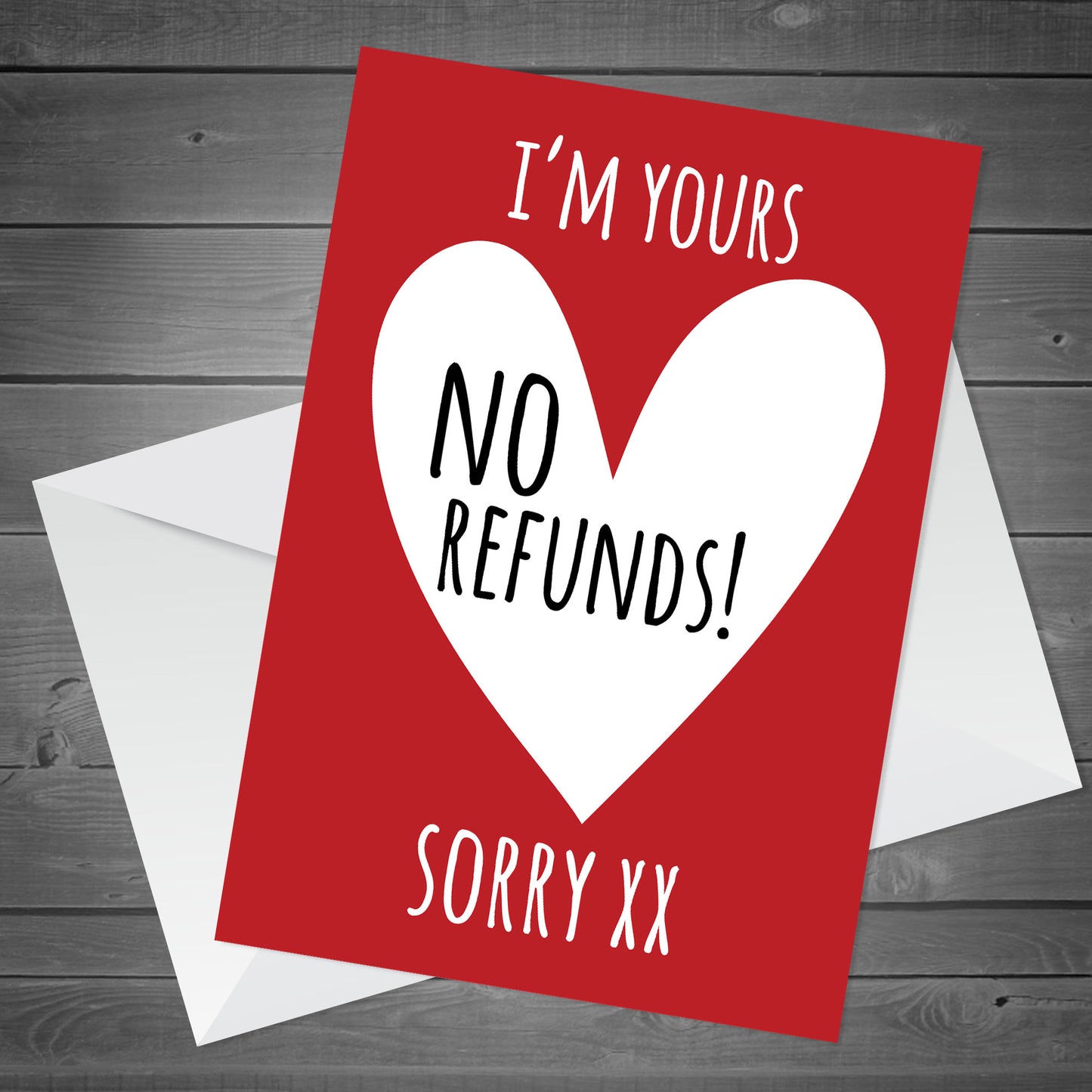 FUNNY NO REFUNDS Valentines Card For Boyfriend Husband Or Wife