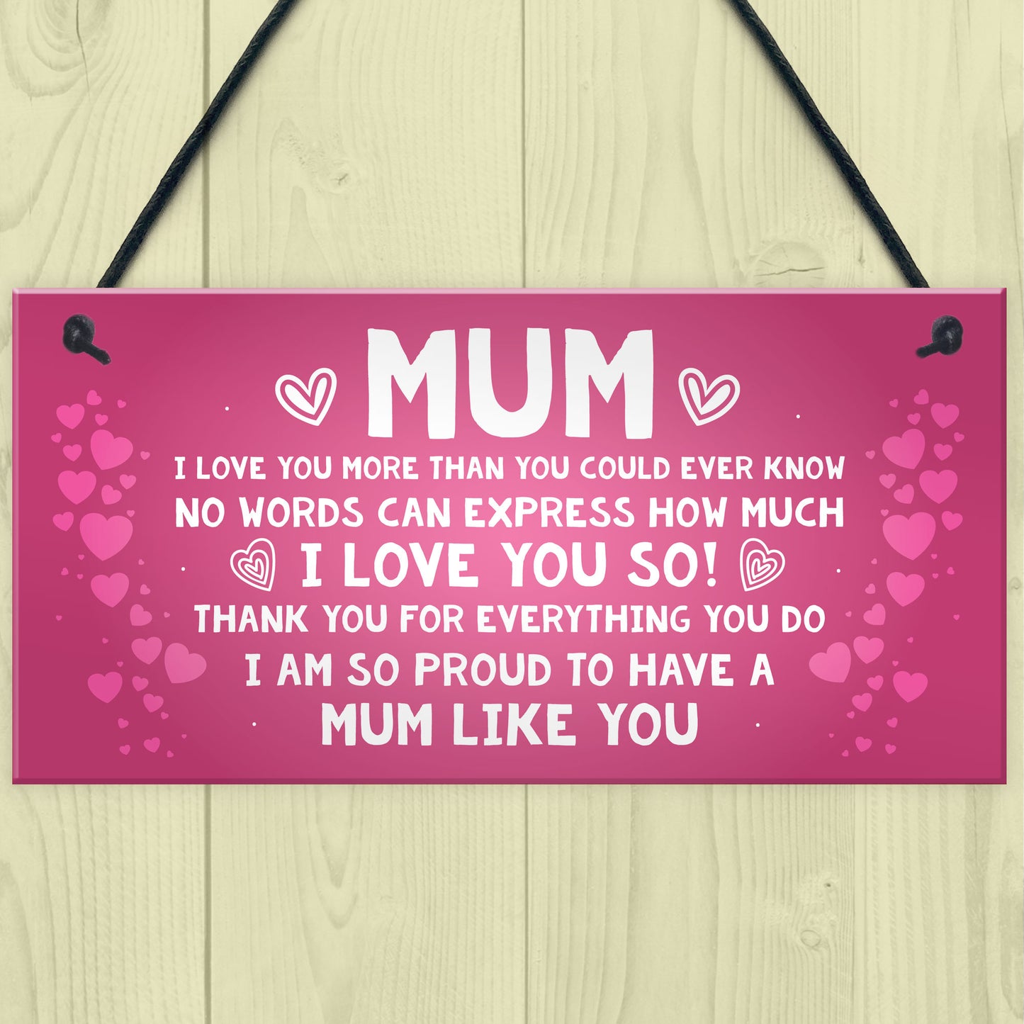 Mum Gift For Birthday Christmas Hanging Sign Gift For Mum