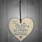 Chance Made You My Dad Fathers Day Wood Heart Sign Keepsake Gift
