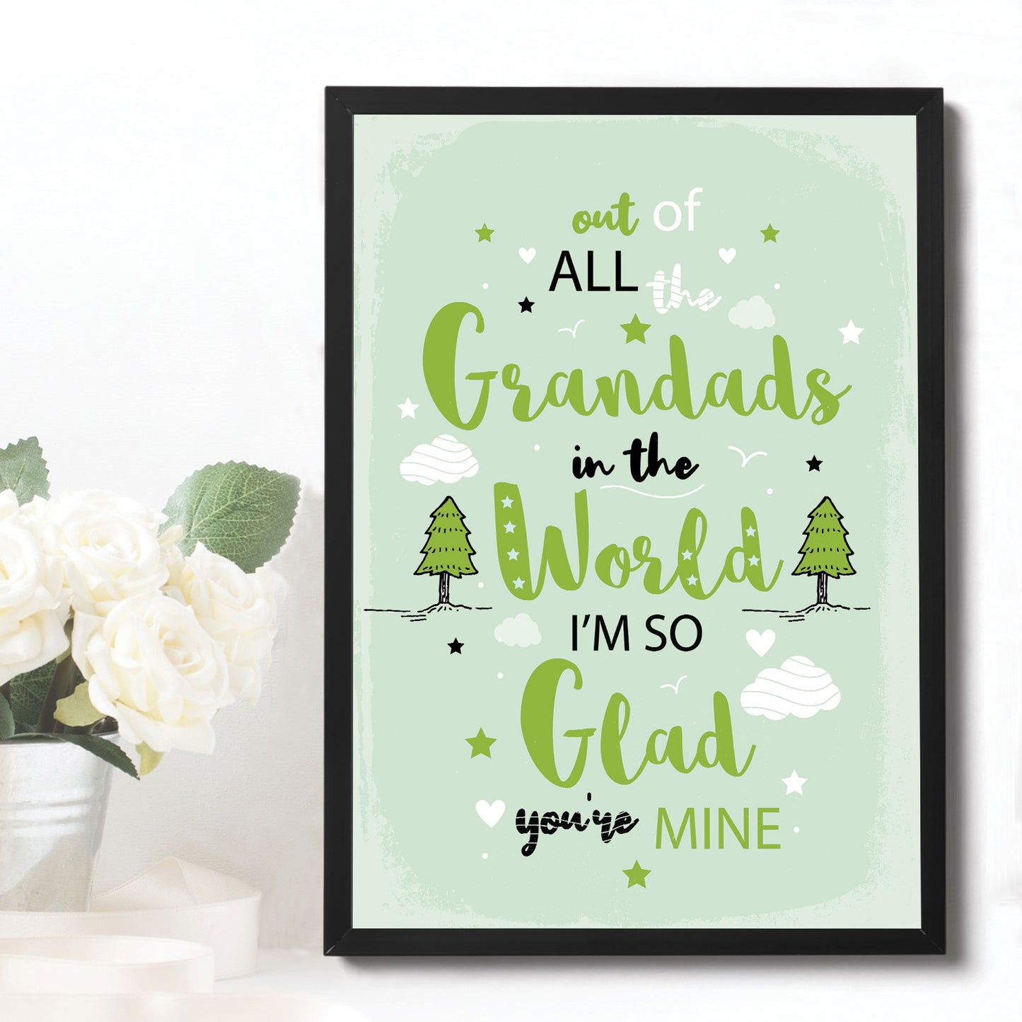 FRAMED Grandad Birthday Gift Grandad Gift From Granddaughter