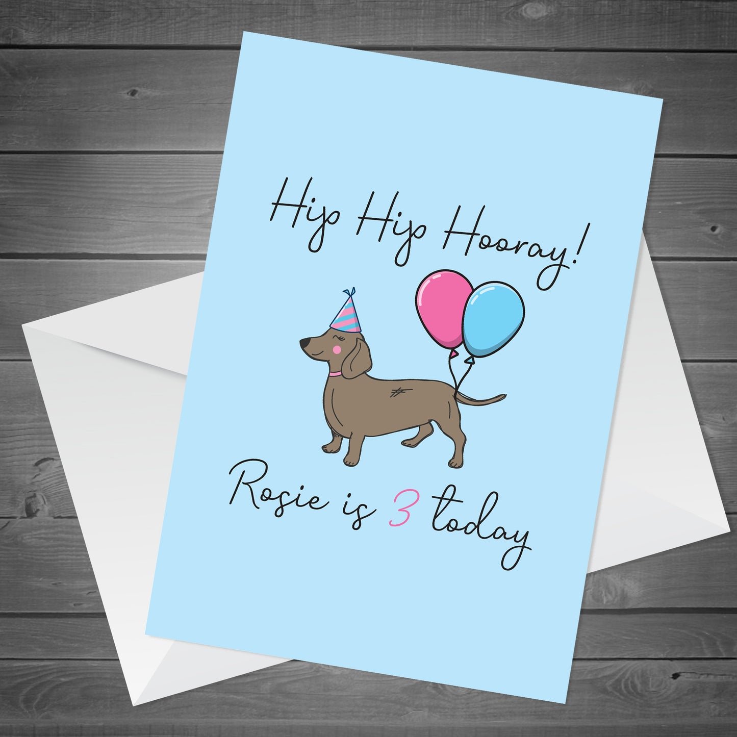 Funny Birthday Card For The Dog Novelty Dachshund Card For Dog