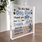 Dad Gift From Dog For Birthday Christmas Acrylic Block Dog Dad