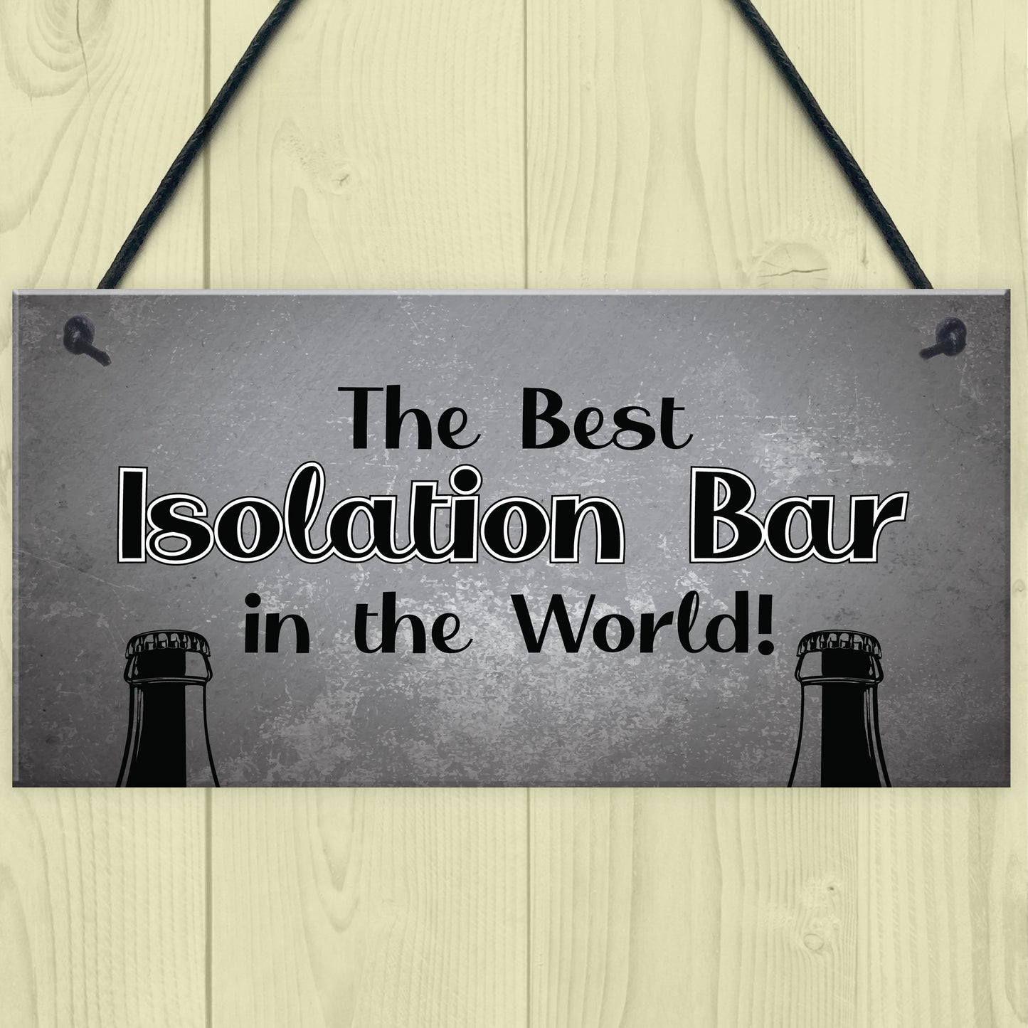 Lockdown Bar Isolation Bar Funny Home Bar Man Cave Garage Sign