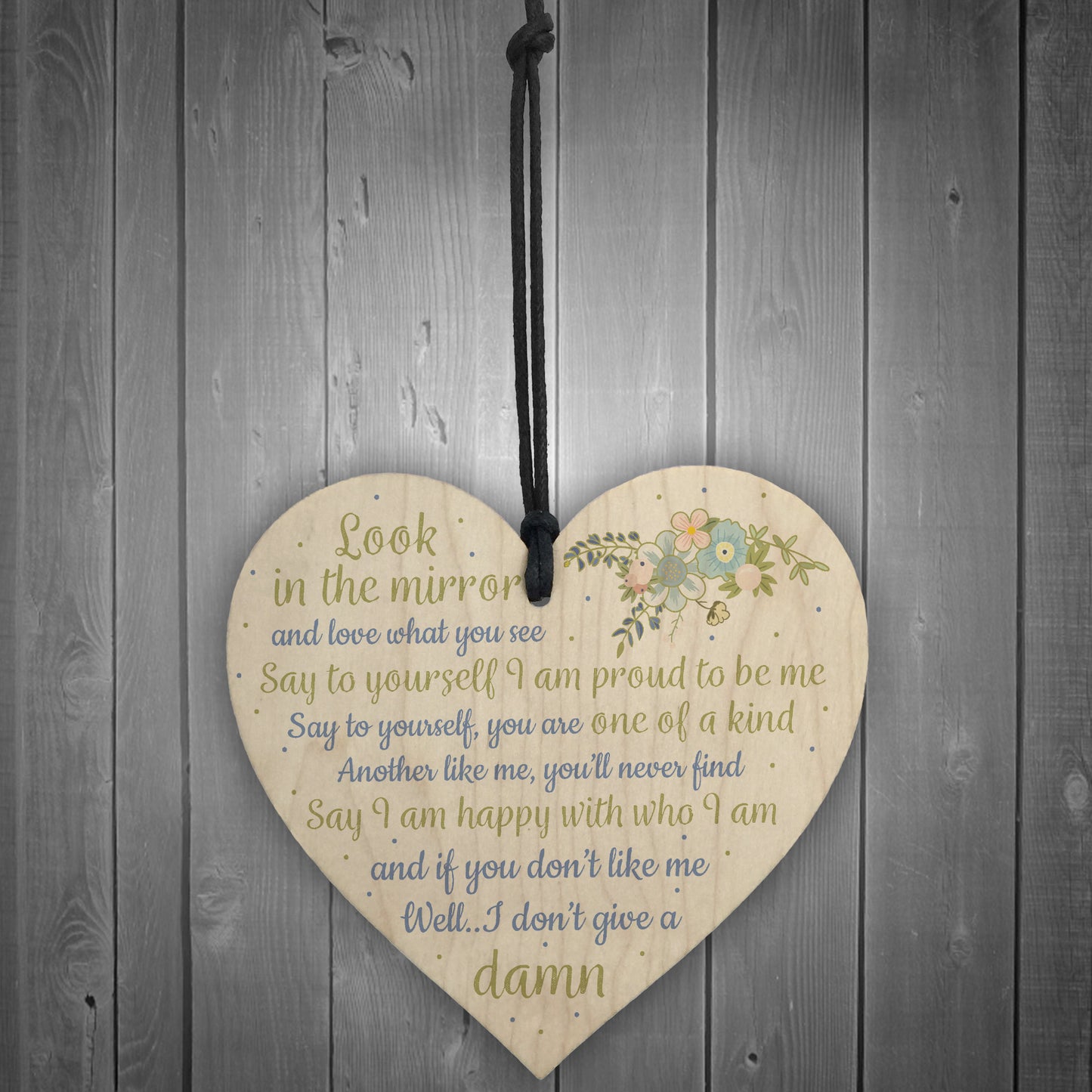 Friendship Sign Inspirational Shabby Chic Heart Plaque Birthday