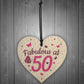 Fabulous At 50 50th 40th 60th Birthday Gifts For Women Men Heart