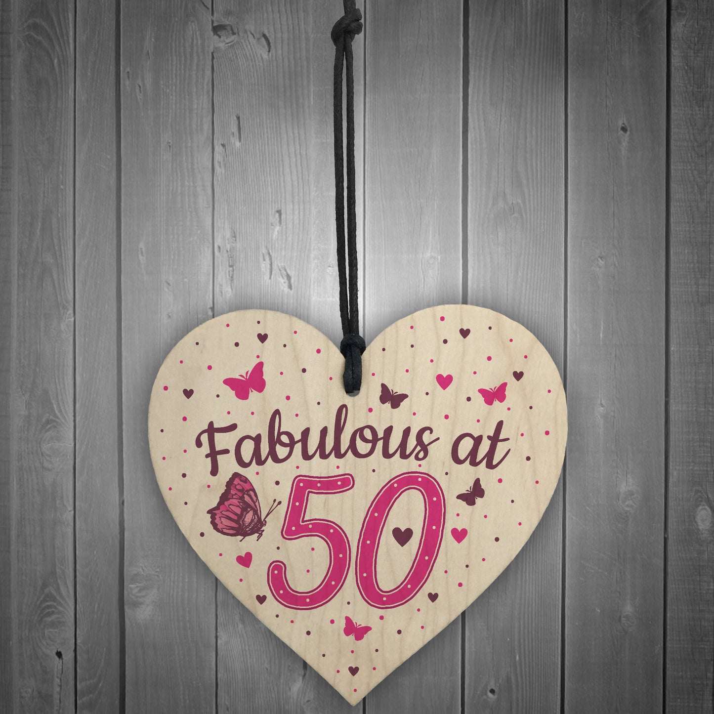 Fabulous At 50 50th 40th 60th Birthday Gifts For Women Men Heart