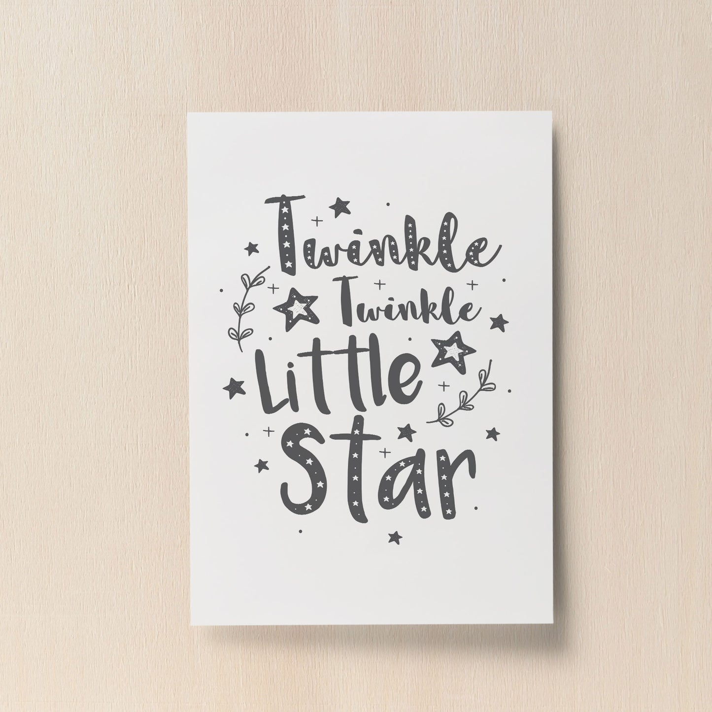 Grey Nursery Art Prints Pictures for Baby Boys Girls Bedroom