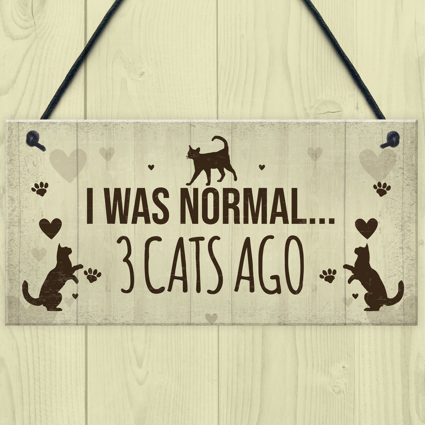 Funny Cat Gifts For Cat Lovers Birthday Cat Sign For Home Wall