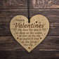 Happy Valentines Gift Present Engraved Heart Poem Husband Wife