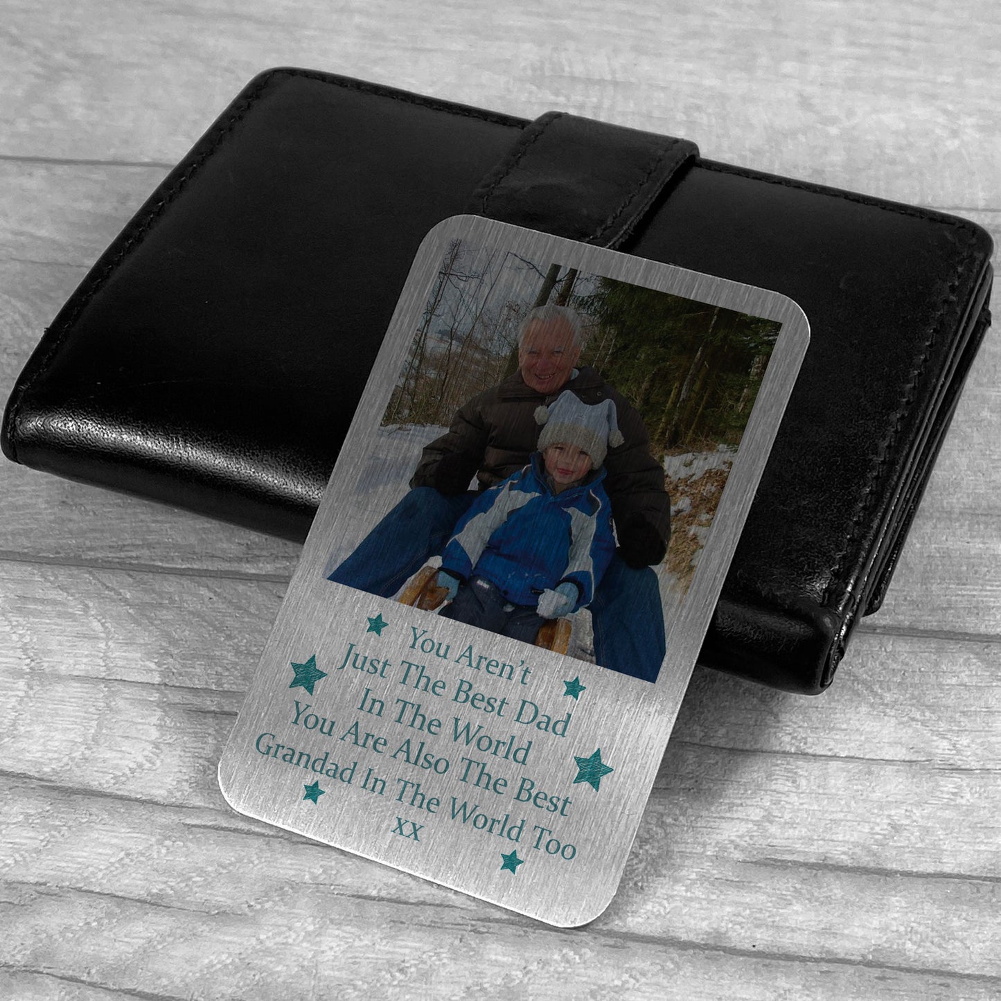 Personalised Gift For Grandad Birthday Wallet Card Insert