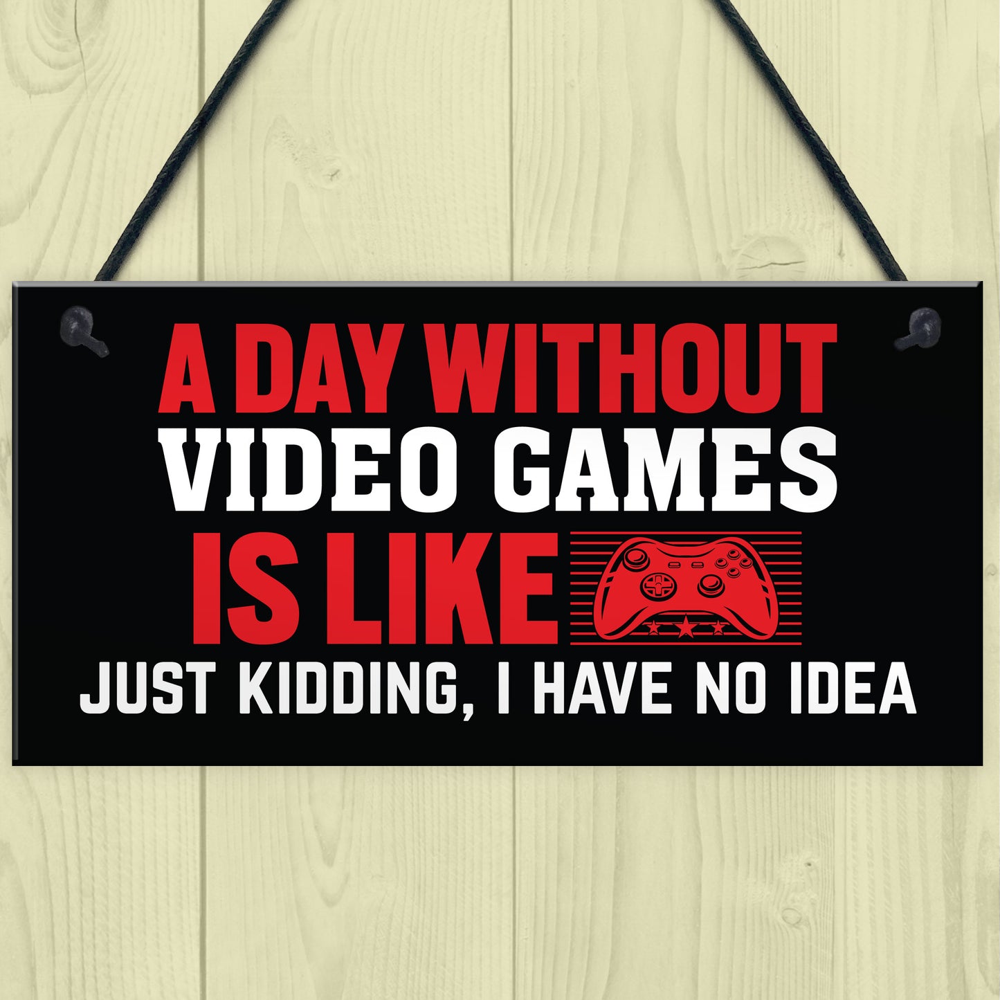 Gaming Sign For Boys Bedroom Funny Gamer Gift Hanging Sign