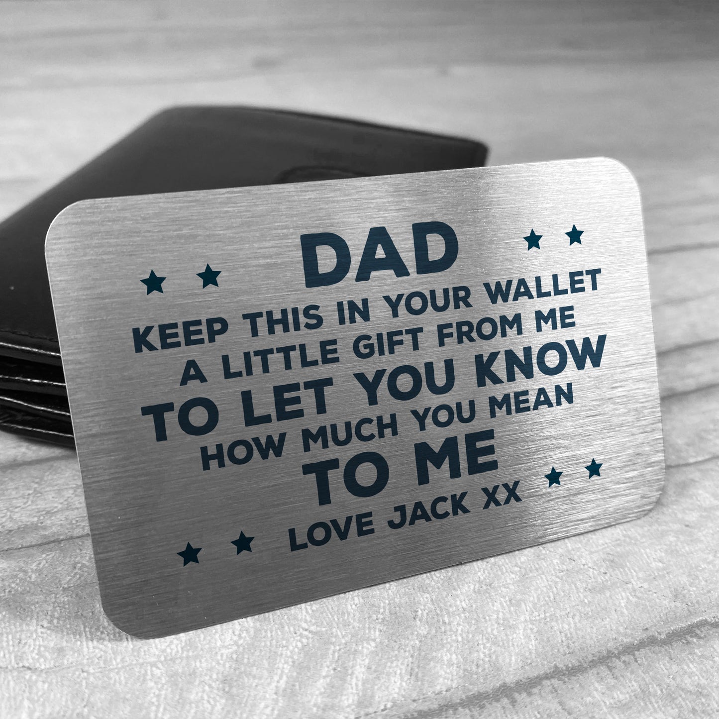 Novelty Gift For Dad From Daughter Son Personalised Insert