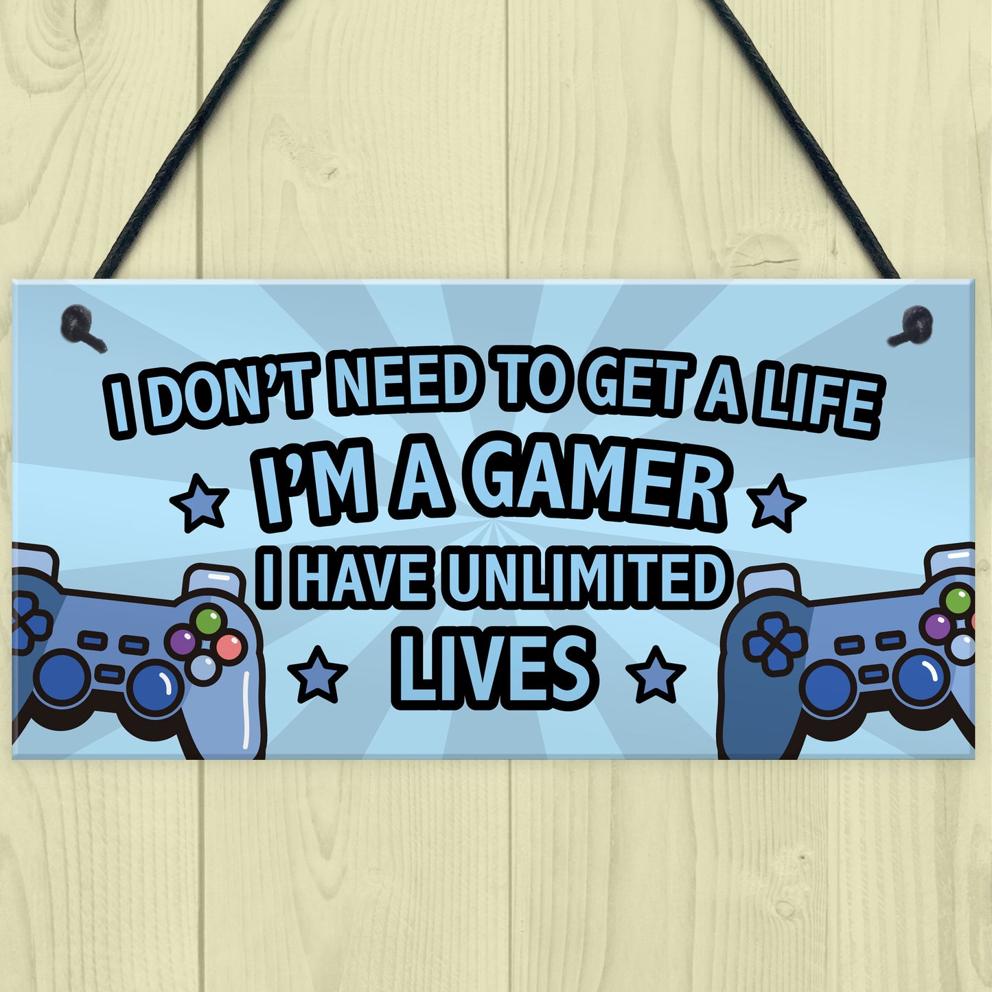 Gaming Sign Retro Gaming Gift For Boys Bedroom Man Cave Gift